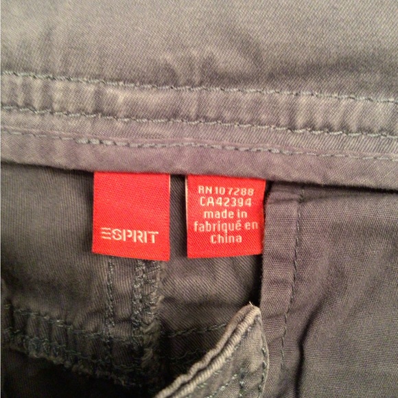 ESPRIT Slate Blue-Grey Straight Cotton Pants - US 6 *BUNDLE OFFER* - Picture 6 of 7